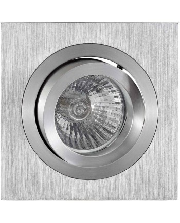 BASICO GU10 * EMPOTRABLE CUADRADO Aluminio